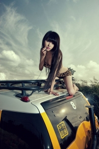 [11-29] 原创-狂野致命诱惑, 豹纹女郎与霸气越野车共舞[12P]